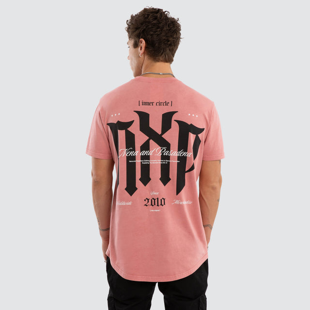 Petralis Dual Curved Tee Pigment Dusty Rose