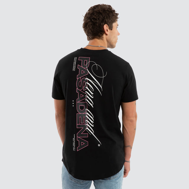 Crimson Dual Curved Tee Jet Black