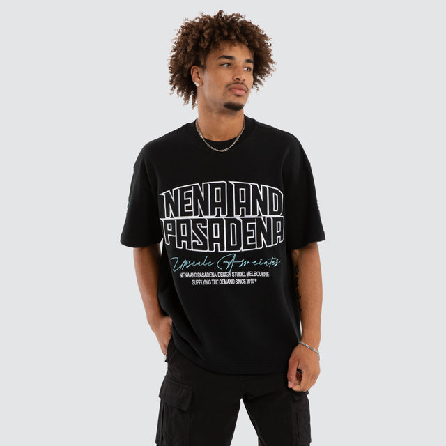 Ashlon Loopback Raptor Tee Anthracite Black
