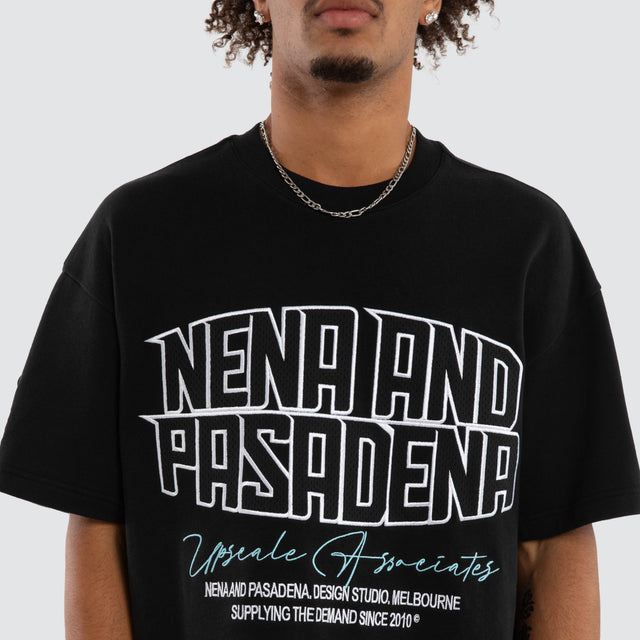 Ashlon Loopback Raptor Tee Anthracite Black