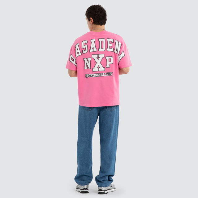 Model wears Elysara Loopback Raptor Tee Sachet Pink T-Shirts Pink – image 5