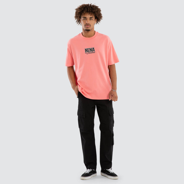 Fuchsia Box Fit Tee Salmon Rose