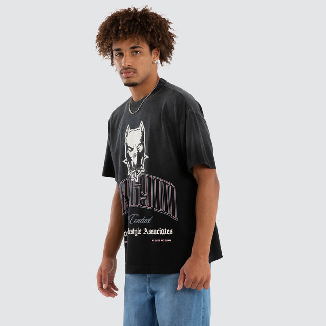 Dravenix Raptor Tee Sunbleached Anthracite Black