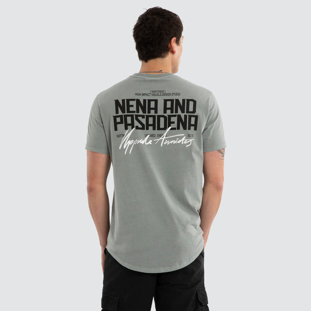 Centurion Dual Curved Tee Pigment Neutral Grey