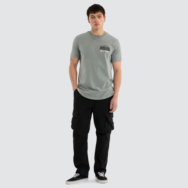 Centurion Dual Curved Tee Pigment Neutral Grey