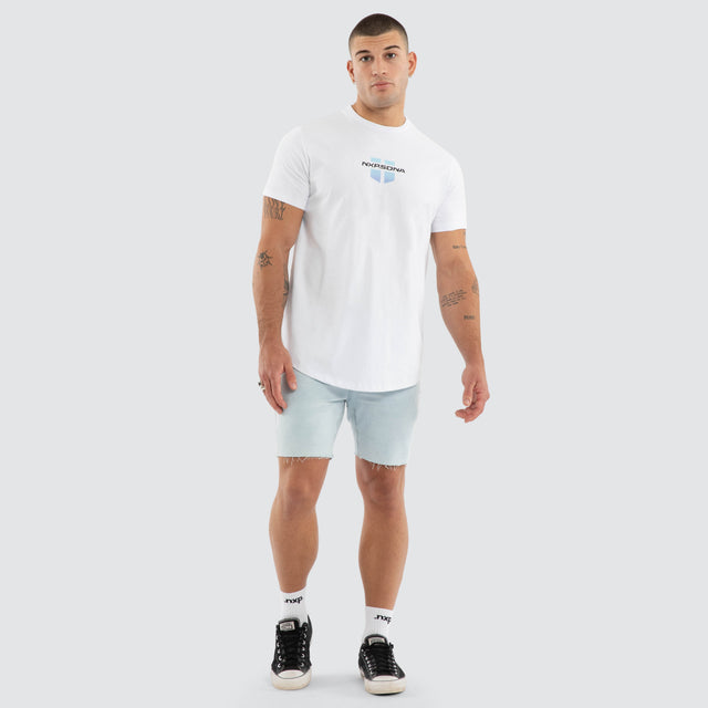 Palecrest Dual Curve Tee Optical White
