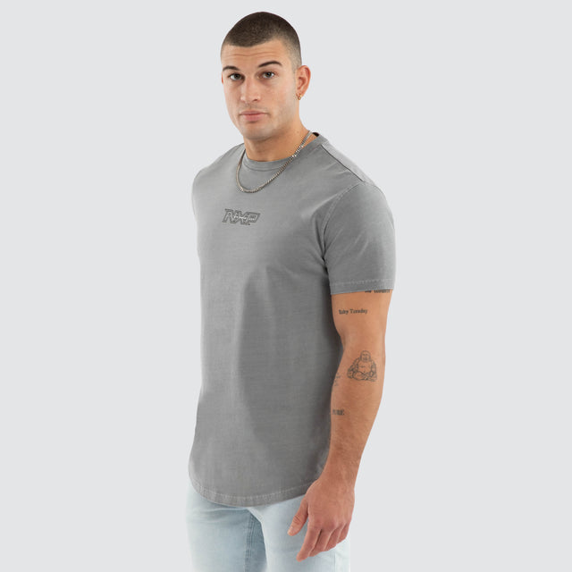 Slateborn Dual Curve Tee Pigment Wild Dove