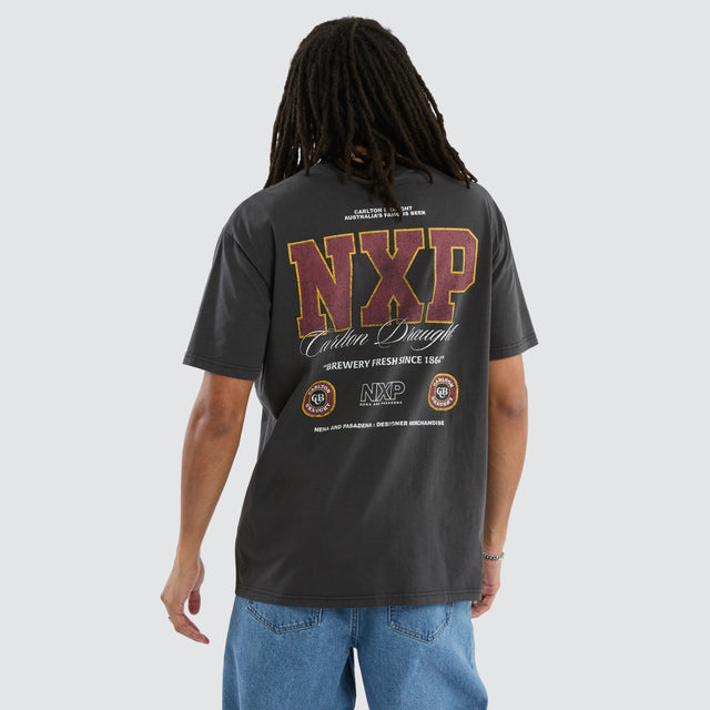 Carlton Draught Revival Box Fit Tee Pigment Black