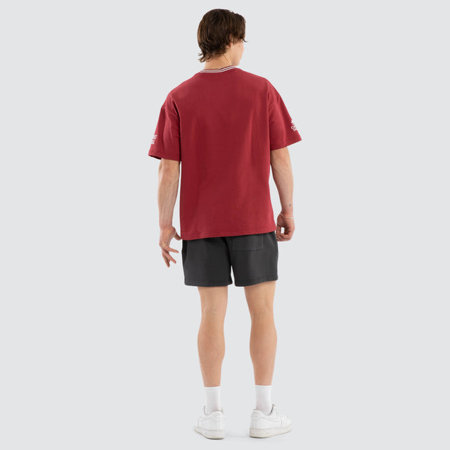 Carlton Draught Spirits Loopback Raptor Tee Burgundy