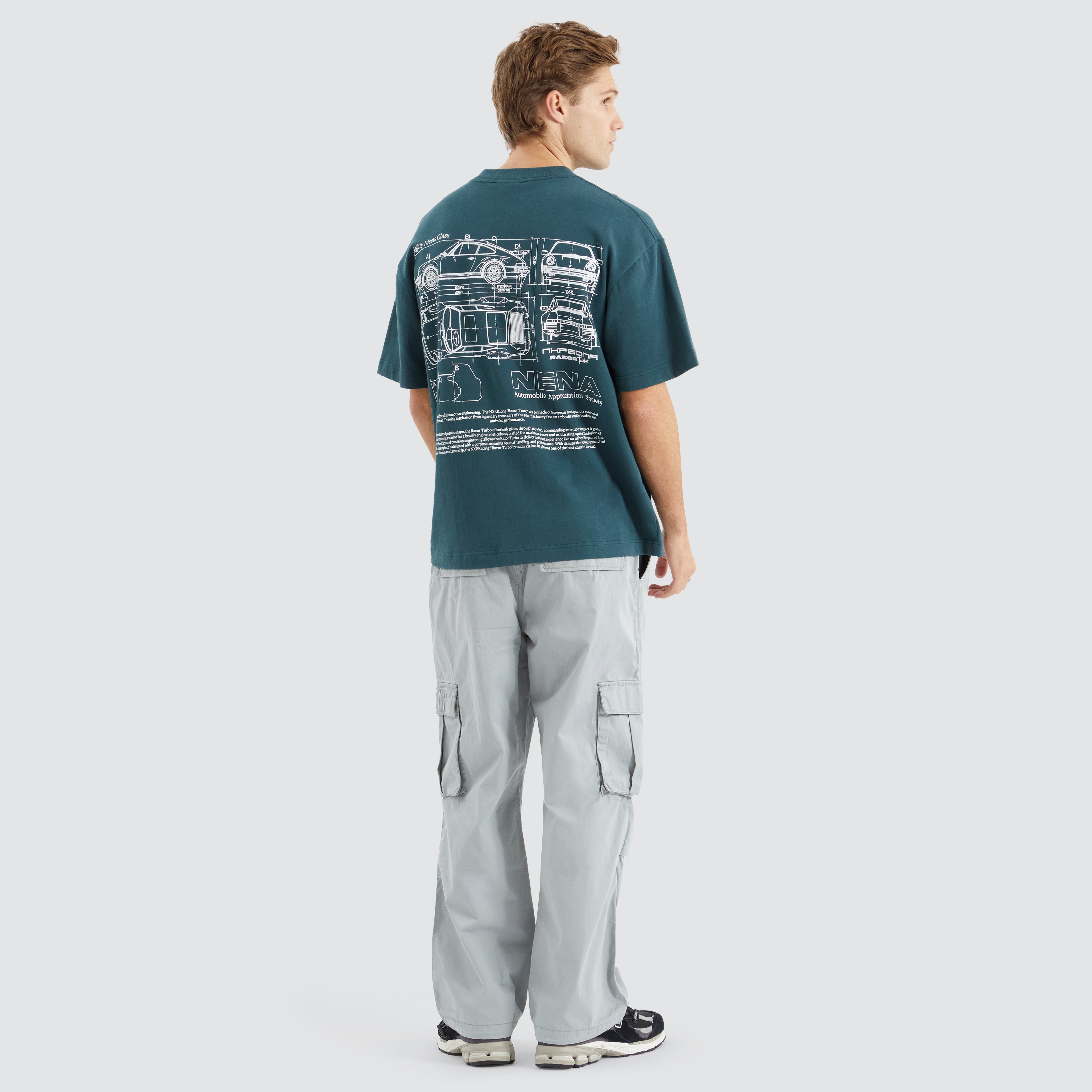 NXP Blueprint Extra Heavy Street Tee in Sea Moss Green | Neverland