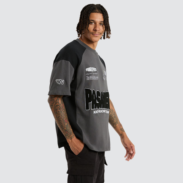 Charged Loopback Raptor Tee Asphalt/Anthracite