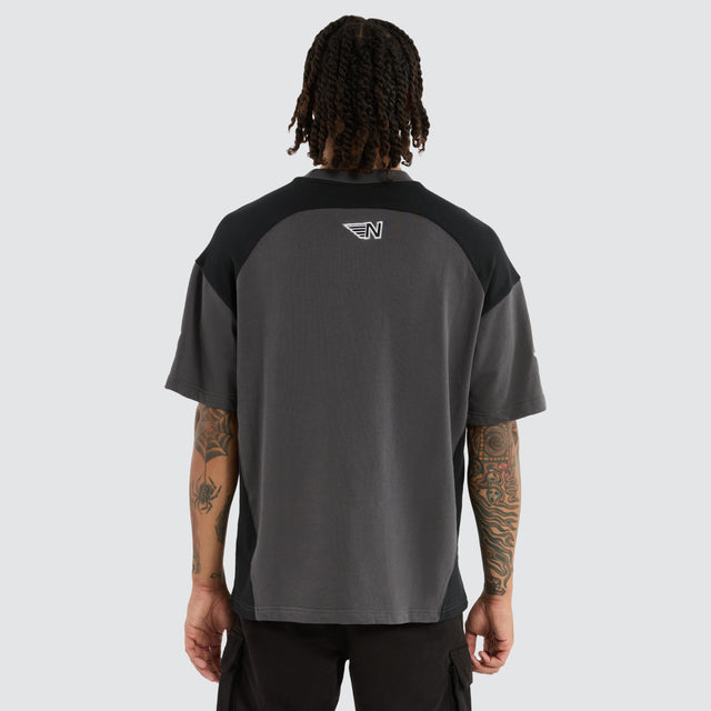 Charged Loopback Raptor Tee Asphalt/Anthracite