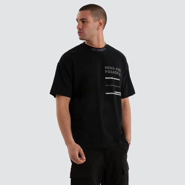 Passage Raptor Tee Anthracite Black