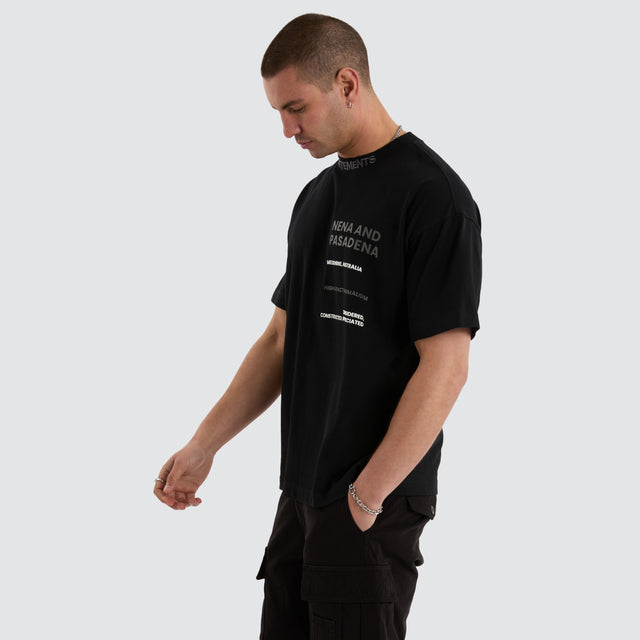 Passage Raptor Tee Anthracite Black