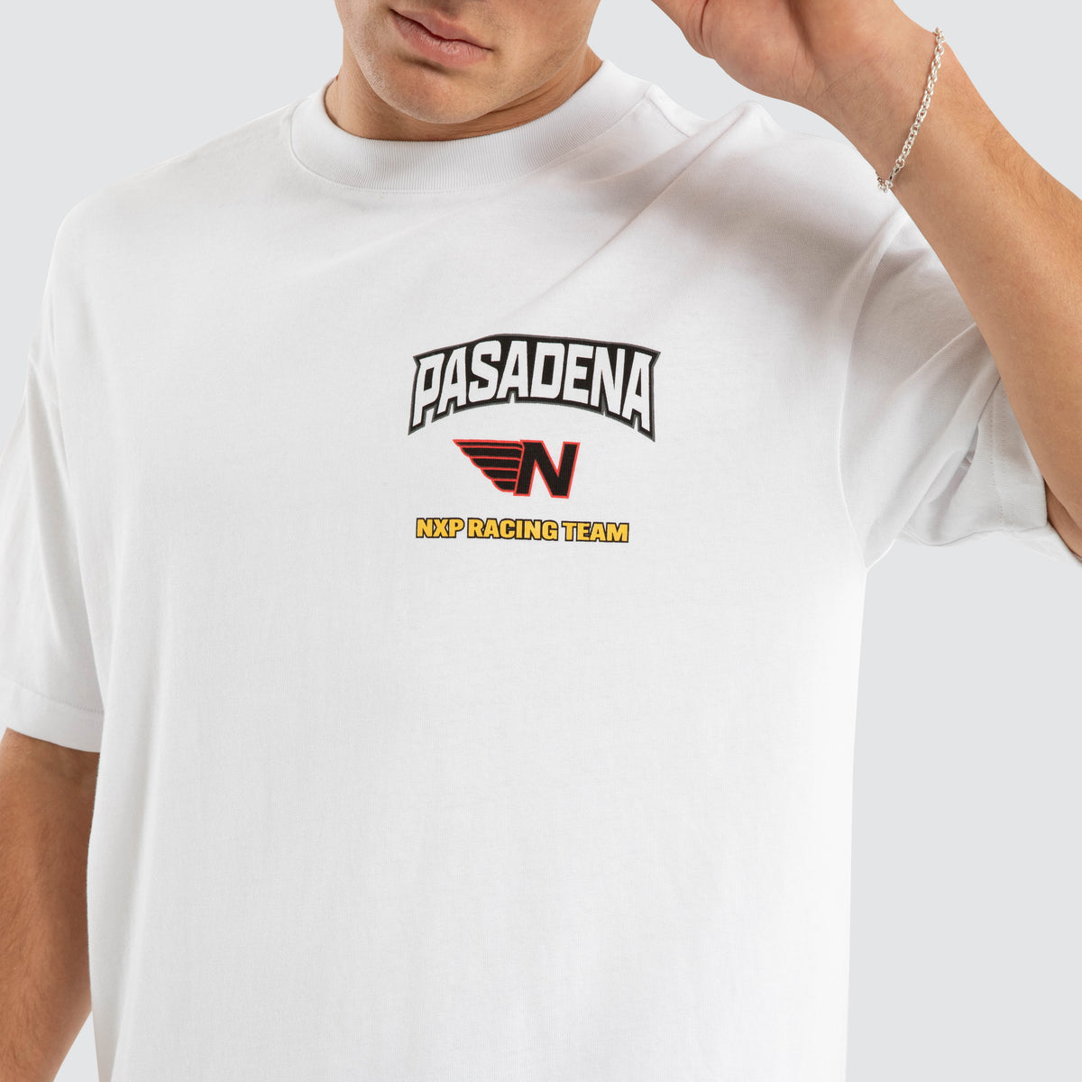 NXP Motor Raptor Tee in White | Neverland Store