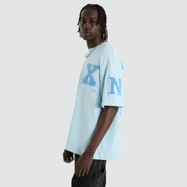 Big X Loopback Raptor Tee Baby Blue