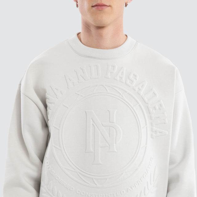 Boss Box Fit Sweater Glacier Grey/Castlerock