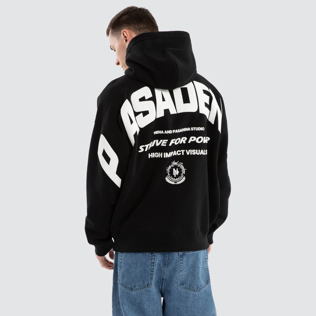 Strive Box Fit Hoodie Jet Black