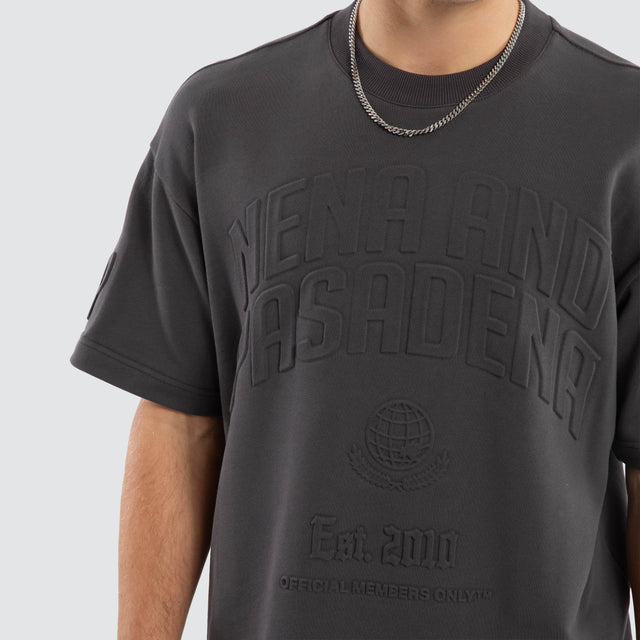 Conquer Loopback Raptor Tee Asphalt