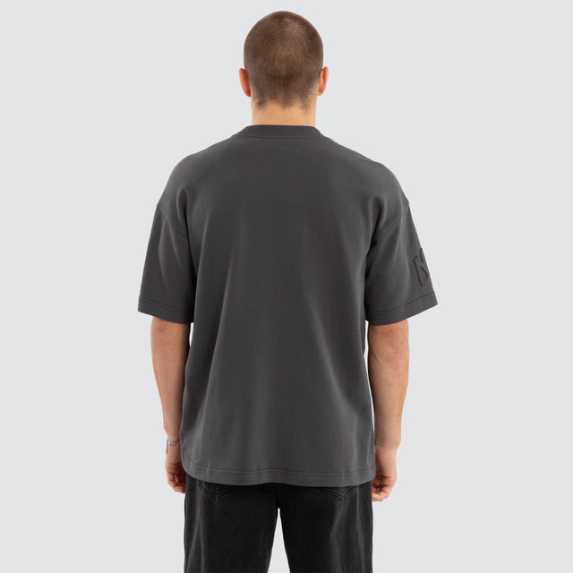 Conquer Loopback Raptor Tee Asphalt