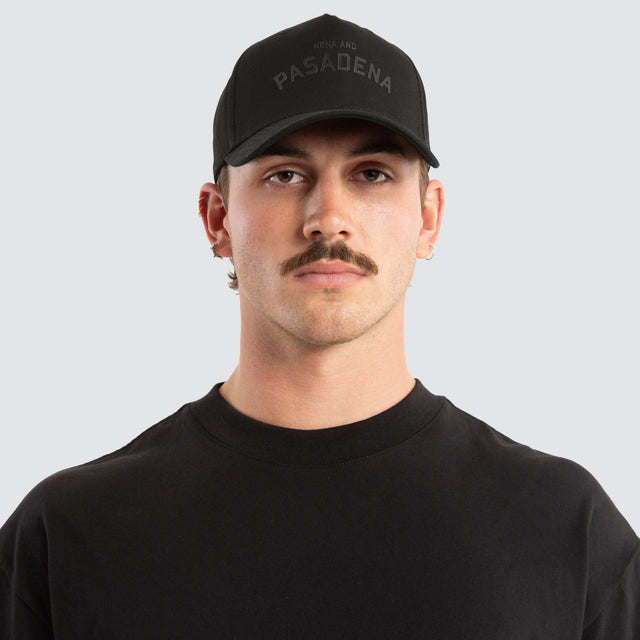 Model wears Loyal Cap Black Headwear Black – image 5