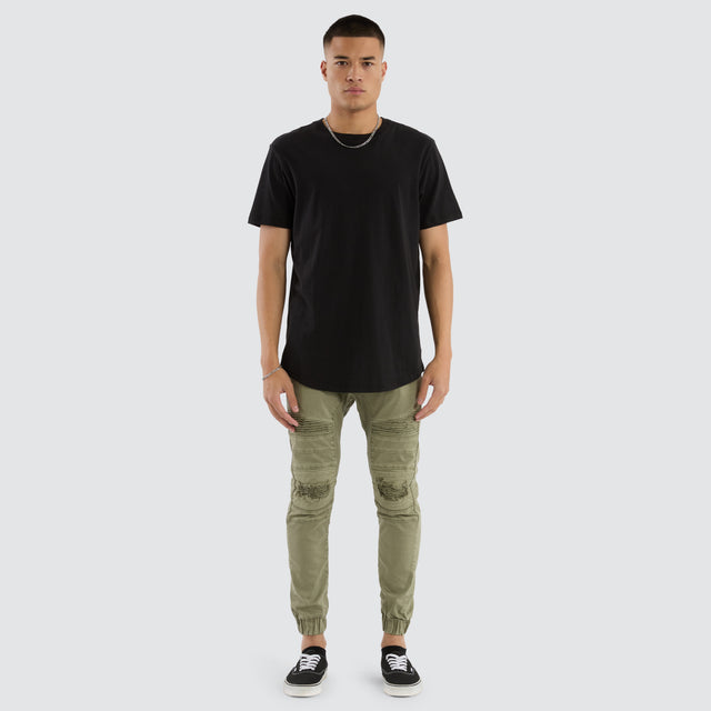 Viper Denim Jogger Khaki