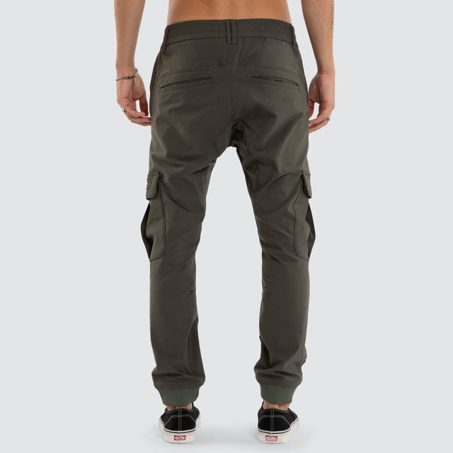 F150 Slim Nylon Cargo Jogger Dark Olive