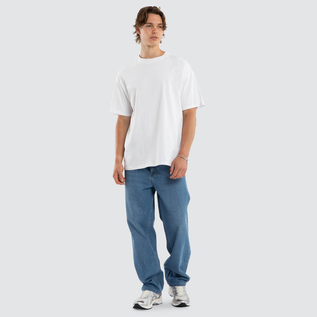 Drive Athletic Baggy Jean Washed Mid Blue