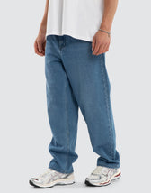 Drive Athletic Baggy Jean Washed Mid Blue
