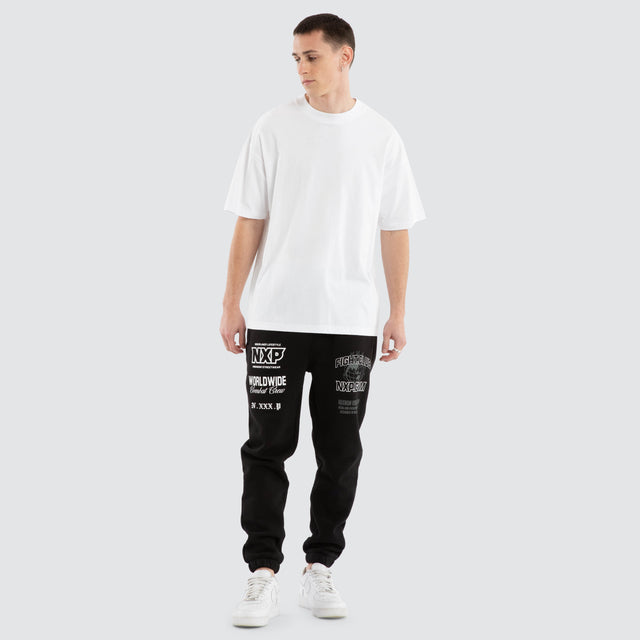 Forge Gym Trackpant Jet Black