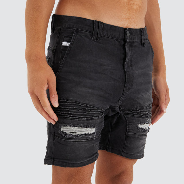 Viper Denim Short Heavy Metal