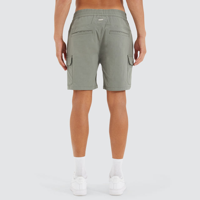 S150 Slim Stretch Cargo Short Slate Grey