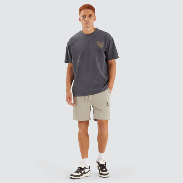 S150 Slim Stretch Cargo Short Stone