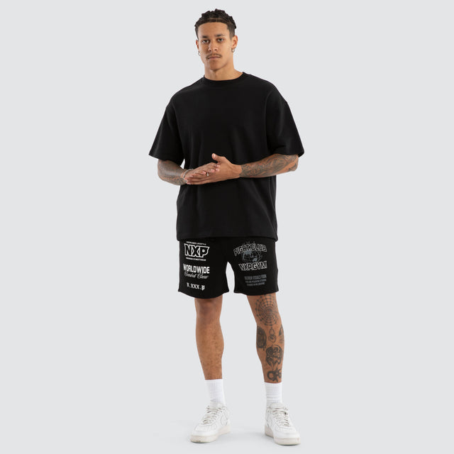 Forge Gym Trackshort Jet Black