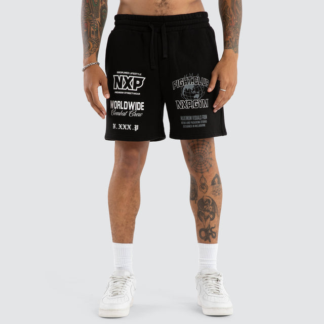 Forge Gym Trackshort Jet Black