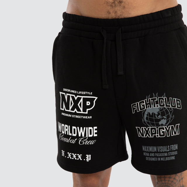 Forge Gym Trackshort Jet Black
