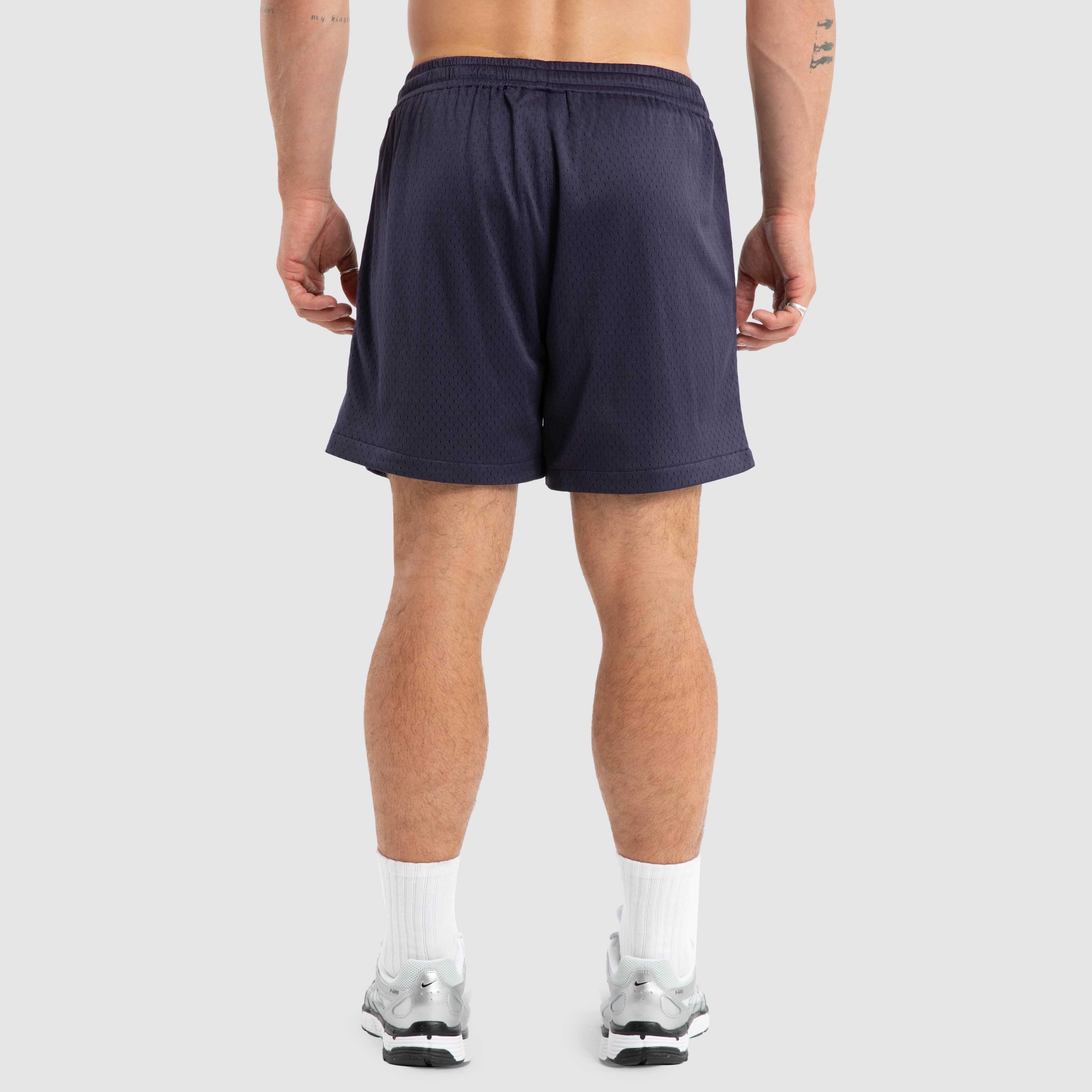 opitical Mesh Shorts ネイビー NXP Essence Trigger Mesh Short in Blue | Neverland Store