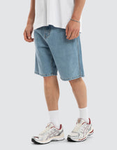 Dillon Denim Jort Mid Blue