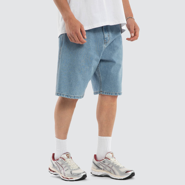 Dillon Denim Jort Mid Blue