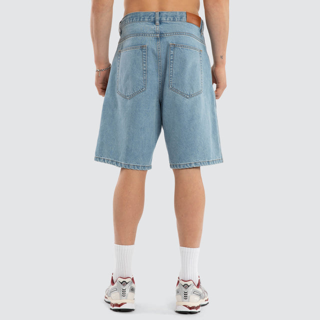 Dillon Denim Jort Mid Blue