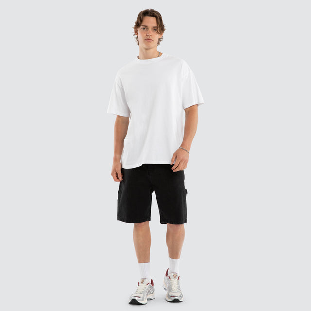 Built Carpenter Jort Shorts Black