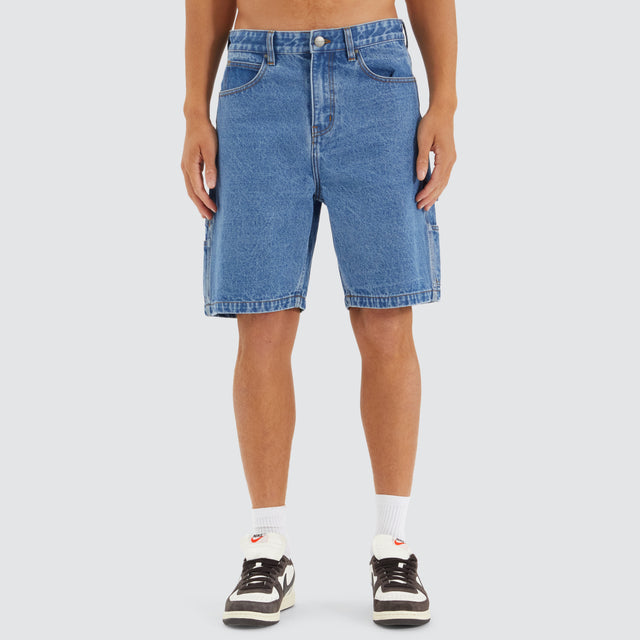 Built Carpenter Jort Shorts Clean Blue