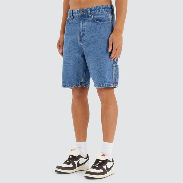 Built Carpenter Jort Shorts Clean Blue