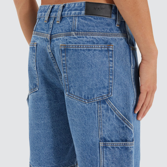 Built Carpenter Jort Shorts Clean Blue