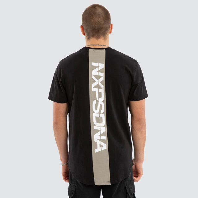 Jumpshot Dual Curved Tee Jet Black