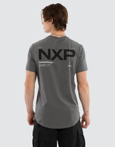 Crime Dual Curved Tee Charcoal