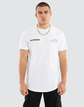 Realm Dual Curved Tee Optical White