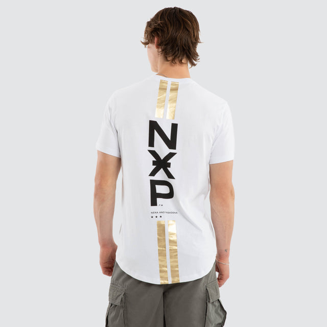 Combat Dual Curved Tee Optical White