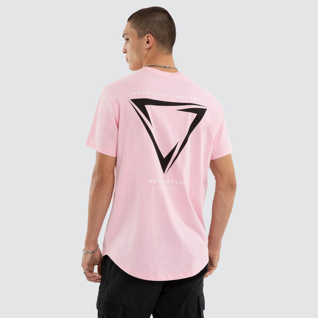 Inevitable Dual Curved Tee Orchid Pink