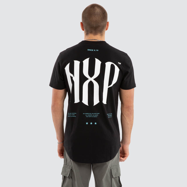 Stronger Dual Curved Tee Jet Black